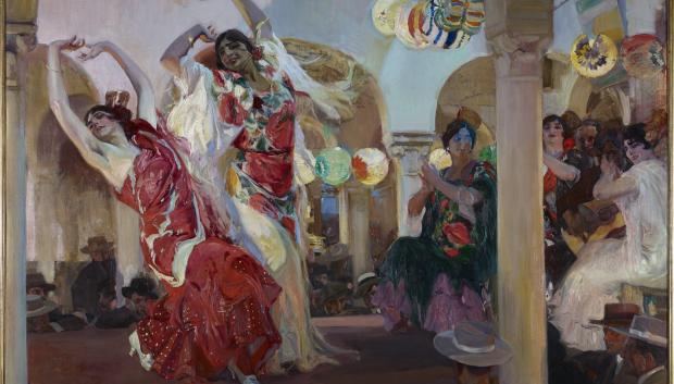 Joaquín Sorolla, Baile en el café Novedades de Sevilla, 1914. Colección Banco Santander