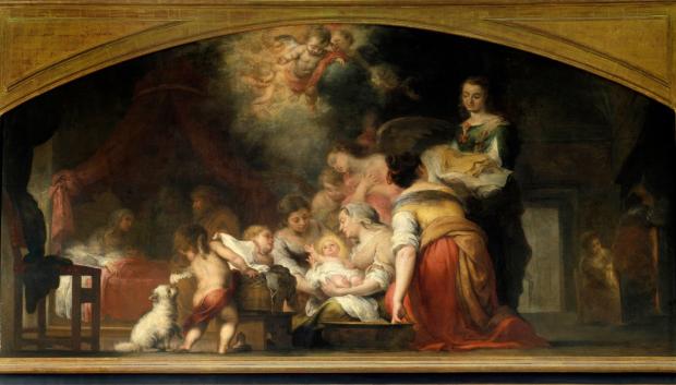 'El nacimiento de la Virgen', obra de Murillo