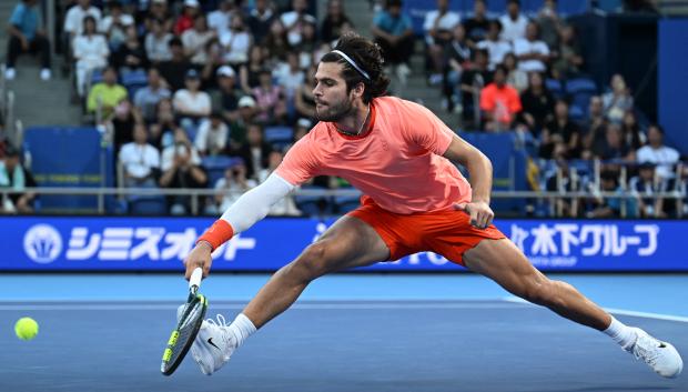 Carlos Alcaraz, en el ATP 500 de Tokio