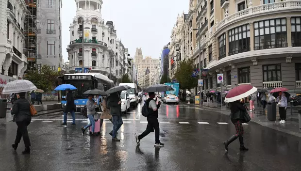 Las lluvias regresan a Madrid