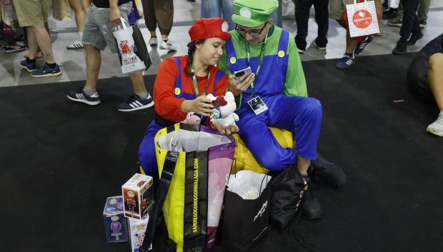 Ambiente que se vive este sábado en la segunda edición de la San Diego Comic-Con Málaga, en el Palacio de Ferias y Congresos de Málaga