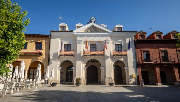 Ayuntamiento de Simancas, en la plaza mayor de la localidad vallisoletana