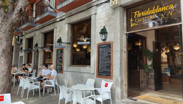 Cafetería del hotel Florida en la calle Floridablanca