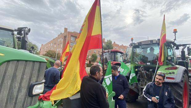 Protestantes del sector del campo en Toledo