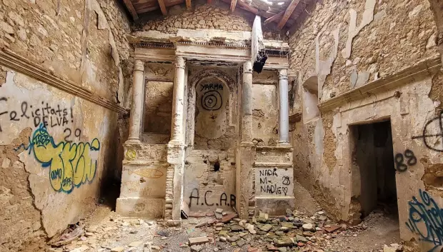Imagen de archivo del pueblo abandonado de Jafra, en el Garraf, Cataluña.