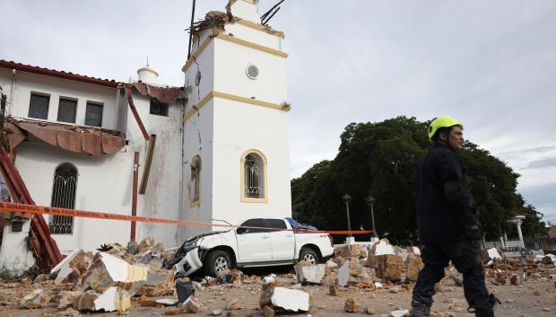 Imagen de una zona afectada en Panamá tras el terremoto