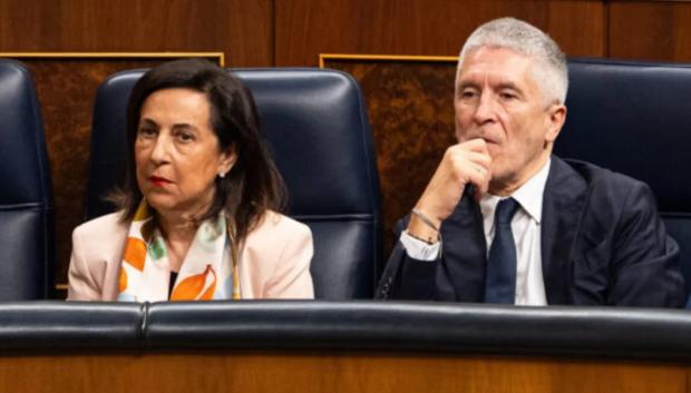 Margarita Robles y Fernando Grande Marlaska en el Congreso