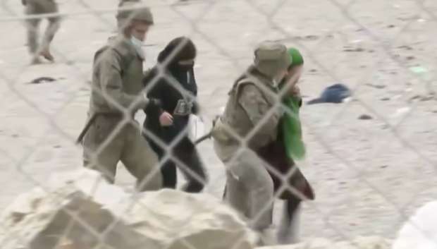 Inmigrantes en Ceuta tras la invasión