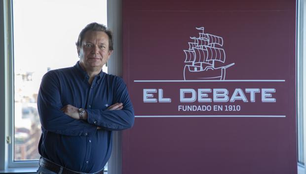 Robert Goodwin durante su visita a la redacción de El Debate