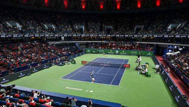 Casper Ruud y Rafa Jódar, en los cuartos de final del Masters 1000 de Shanghái