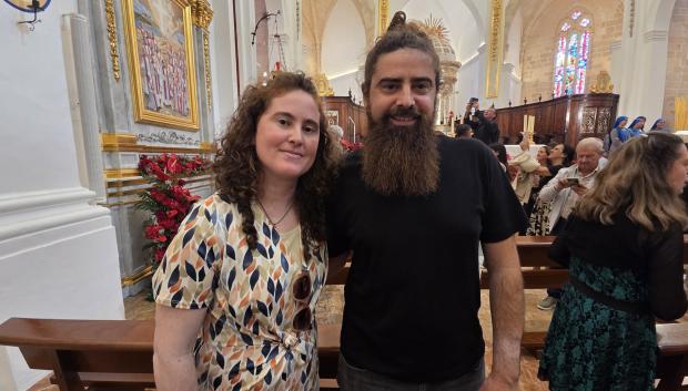 Sara Ferrer y Jaime Tur, descendientes del beato Andrés Tur Tur.