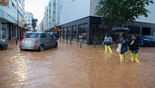 Inundaciones en Ibiza provocadas por el temporal