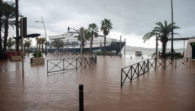 Inundaciones en Ibiza provocadas por el temporal
