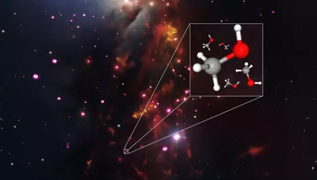 Imagen 3D de metanol
