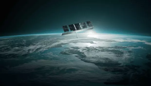 Concepto artístico de un satélite de Iceye