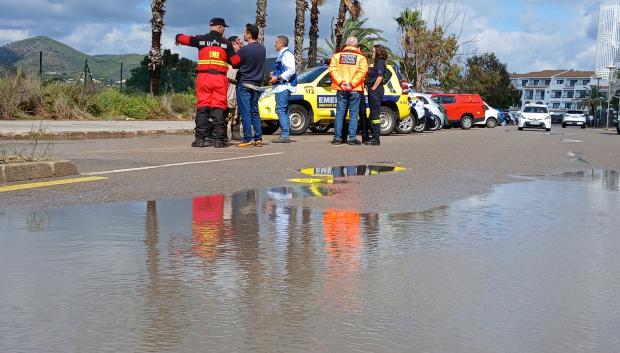 Numerosos puntos de la isla de Ibiza se han visto afectados por las inundaciones provocadas por Adam.