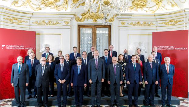 El Rey Felipe VI, preside la reunión del Patronato de la Fundación Pro Real Academia Española