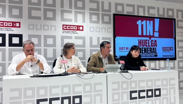 Rueda de prensa de los sindicatos