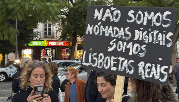 Manifestación por la vivienda en Lisboa