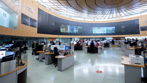 Sala de operaciones del Centro de Emergencias 112