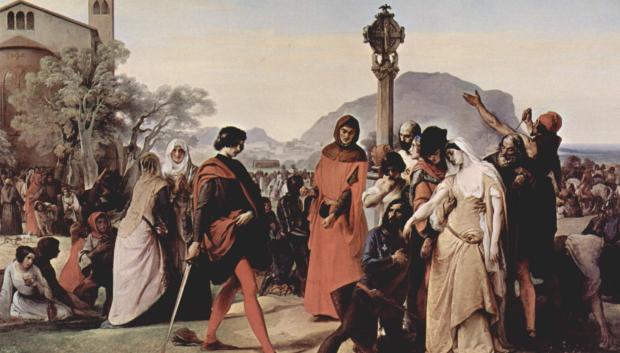 Las Vísperas sicilianas (1846), de Francesco Hayez