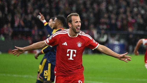 Harry Kane, en un partido con el Bayern de Múnich esta temporada