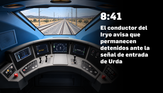 Ilustración sobre el accidente de trenes en Urda (Toledo)