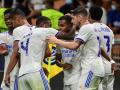 El Real Madrid celebra el gol de Rodrygo, en la primera jornada, ante el Inter de Milán