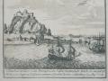 Grabado «La captura de Gibraltar», de 1704