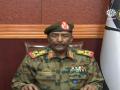 General del ejército Abdel Fattah al-Burhan, captura tomada de la televisión de Sudán