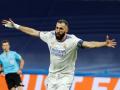 Benzema celebra un gol ante el Shakhtar