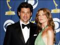 ACTORS PATRICK DEMPSEY AND ELLEN POMPEO POSING DURING THE 57TH EMMY AWARDS 2005 Rafael Lanus / The Grosby Group / ©KORPA 09/18/2005 LOS ANGELES *** Local Caption *** Photos © 2005 Rafael Lanus / The Grosby Group -    Los Angeles California.  September 18, 2005 The 57th Annual Emmy Awards-press room, held at the Shrine Auditorium.  In this photo: Patrick Dempsey and Ellen Pompeo