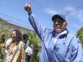 Daniel Ortega y su mujer Rosario Murillo durante la jornada electoral