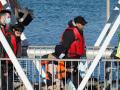 Migrantes rescatados en el Canal de la Mancha