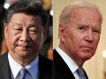 El presidente chino Xi Jinping (izquierda) y el presidente estadounidense Joe Biden
