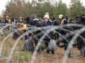 Inmigrantes en la frontera entre Bielorrusia y Polonia