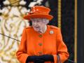 Britain's Queen Elizabeth attending the Commonwealth Games baton relay launch in London, Britain October 7, 2021.