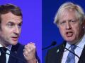 Emmanuel Macron, presidente de Francia, y Boris Johnson, primer ministro británico