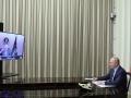 El presidente de Rusia, Vladimir Putin, durante el encuentro virtual celebrado con su homólogo estadounidense, Joe Biden