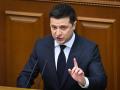 El presidente de Ucrania, Volodymyr Zelensky, habla ante el parlamento ucraniano