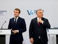 Emmanuel Macron y Viktor Orban en Budapest