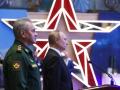 El presidente de Rusia, Vladimir Putin, junto a ministro de Defensa, Sergei Shoigu
