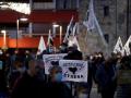 Manifestación convocada por la red de apoyo a los presos de ETA Sare para denunciar la política penitenciaria de excepción que, a su juicio, se aplica a los terroristas
