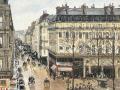 Rue Saint-Honoré por la tarde. Efecto de lluvia es el cuadro de Pissarro expuesto en el Thyssen de Madrid