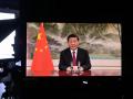 El presidente chino Xi Jinping durante su intervención en Davos