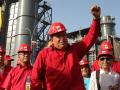 Hugo Chávez en un evento de PDVSA (Archivo)