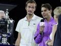 Rafael Nadal y Daniil Medvedev tras la final del US Open 2019