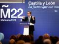 El expresidente del Gobierno José María Aznar clausura en Valladolid un acto de la campaña en Valladolid