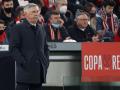 Carlo Ancelotti ayer, durante los cuartos de final de Copa Frente al Athletic