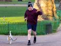 Boris Johnson footing / jogging in London